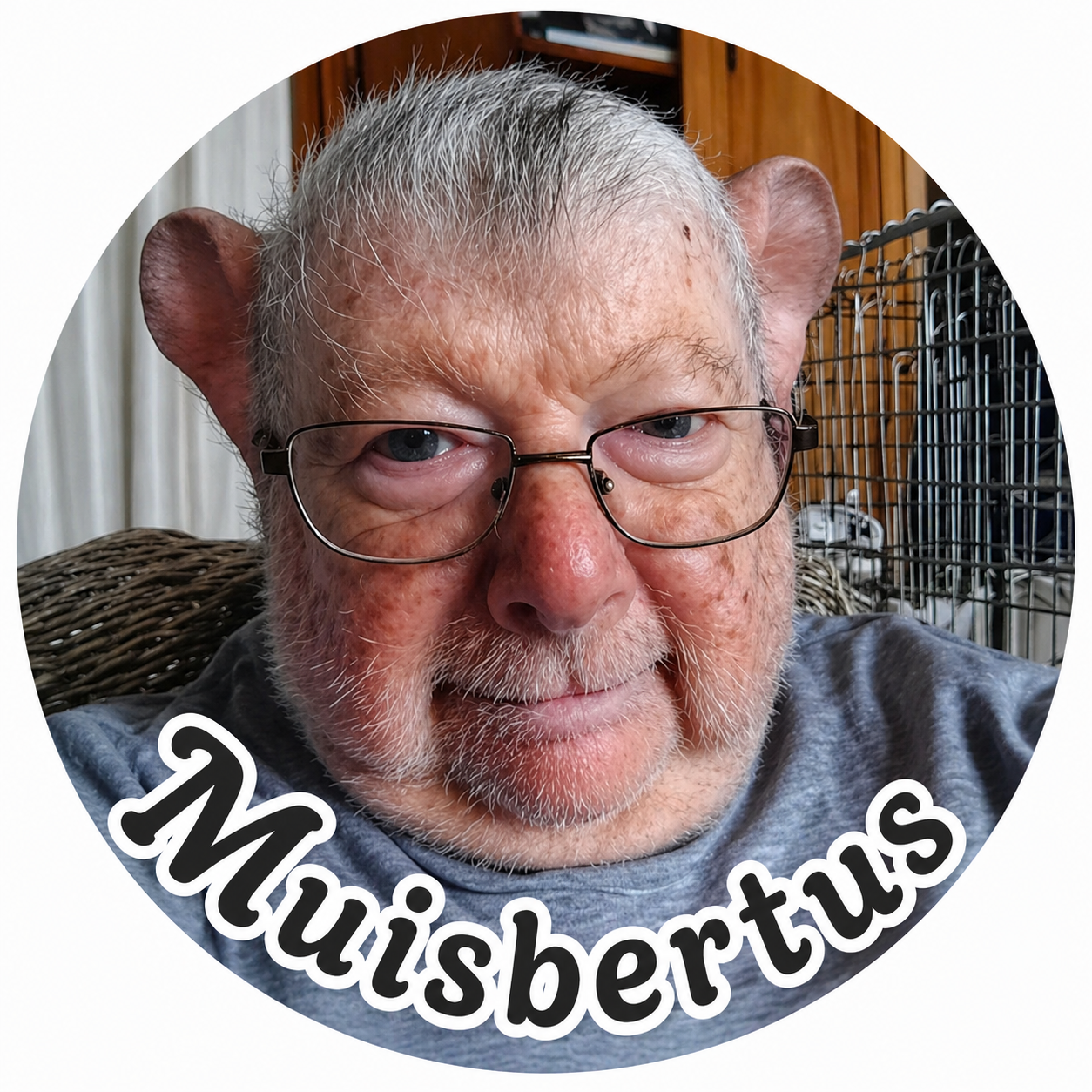 Muisbertus stickers (15 stuks)